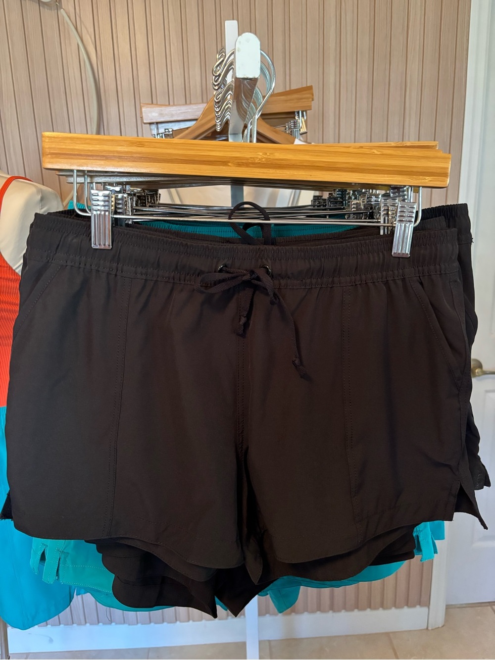 Calypsa Black Board Shorts 2”-3” with Drawstring Waist